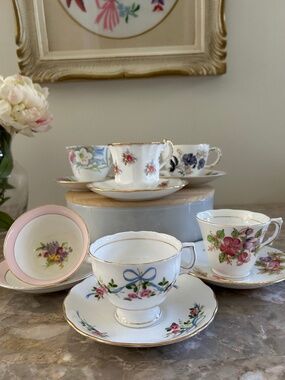 Vintage Cups & Saucers - 6 Sets
